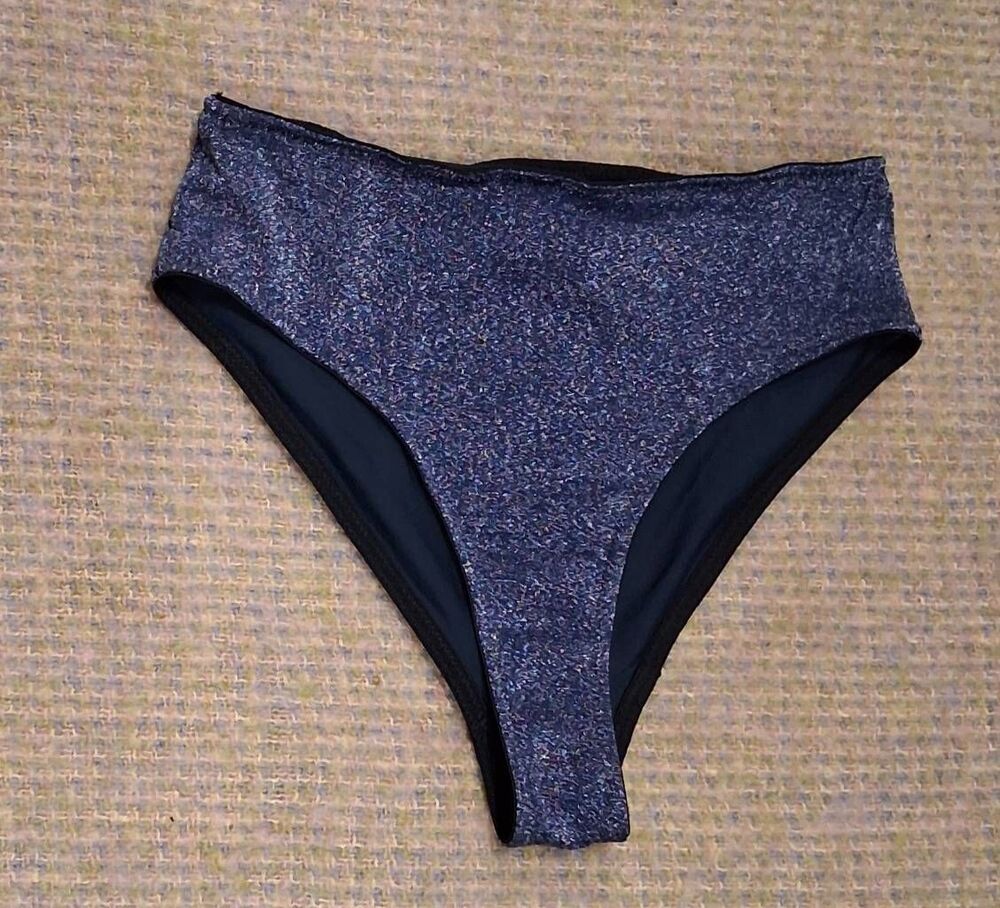 Triangl womens medium blue bikini swimsuit bottom bathing suit
